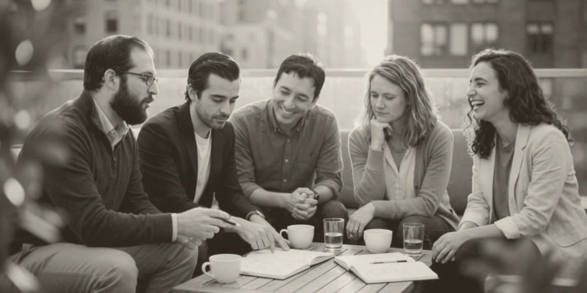 People working together around a table
